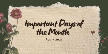 Important Days of the Month Aug-23