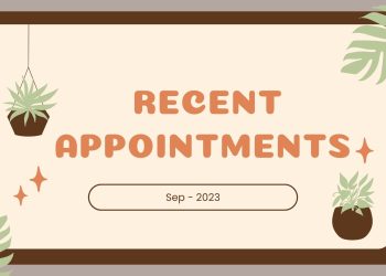 recent appointments sep-2023