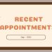 recent appointments sep-2023
