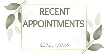 Recent Appointments Oct-23