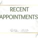 Recent Appointments Oct-23