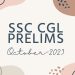 SSC CGL Prelims – Oct-23