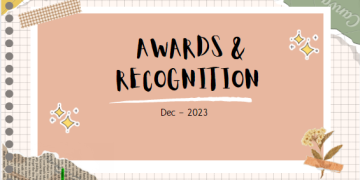 Awards & Recognition Dec – 23
