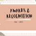Awards & Recognition Dec – 23
