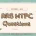 RRB NTPC Questions – 2023